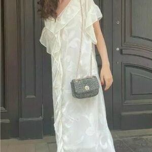 H&M Flutter Sleeve Maxi Dress